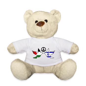 Peace for israel free palestine - Teddy Bear - white - Front
