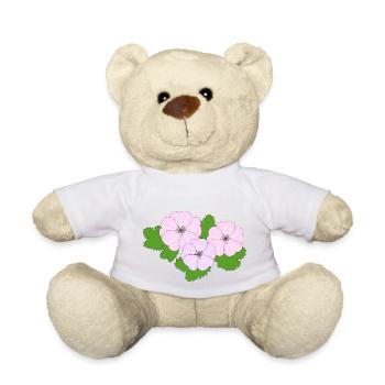 Belle mauve - Nounours - blanc - Devant