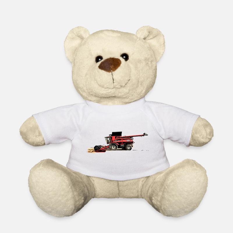 Erntemaschine Case M Traktor - Teddy - Weiß