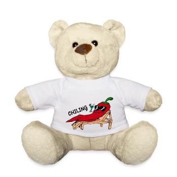 Lustiges Bild Witzig Humor Geschenkidee - Teddy - Weiß - Vorne