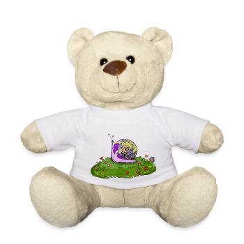 Schnecke - Teddy - Weiß - Vorne