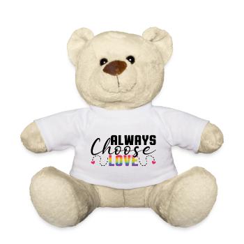 Mois de la fierté LGBT - Love is Love - Nounours - blanc - Devant