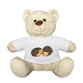 Zwei niedliche Igel - Teddy - Weiß - Vorne