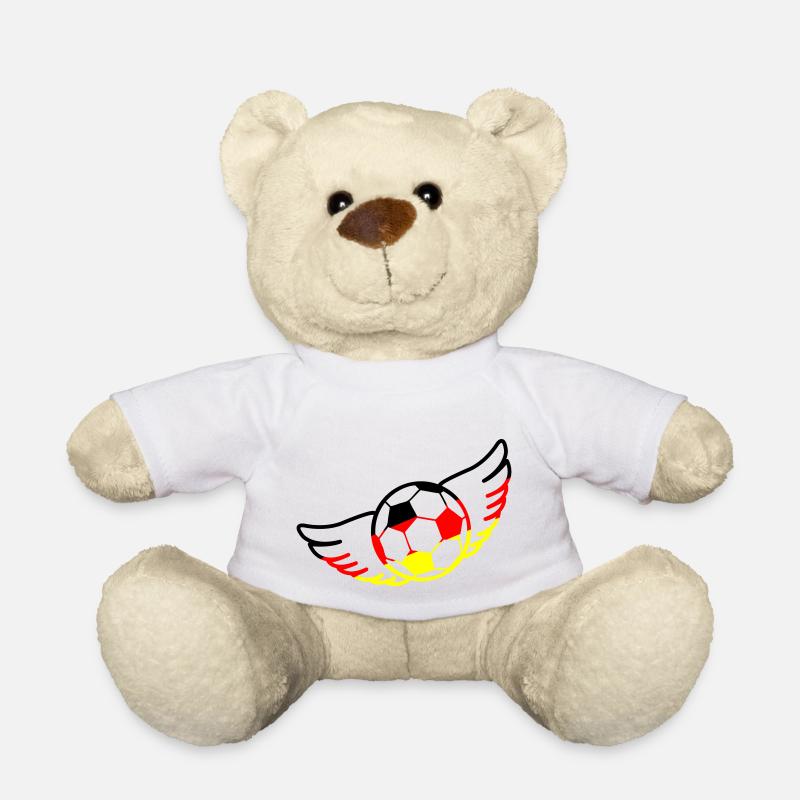 fußball deutschland - Teddy - Weiß