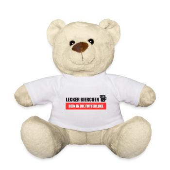 Lecker Bierchen Futterluke - Teddy - Weiß - Vorne