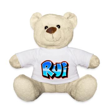 Graffiti prénom Rui imprimable sur Tout - Nounours - blanc - Devant