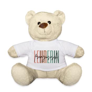 Lehrerin Französisch Französischlehrerin Geschenk - Teddy - Weiß - Vorne