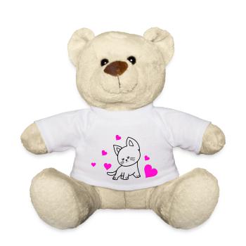 Amour du chat 01 - Nounours - blanc - Devant
