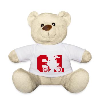 Moto 61 biker - Teddy Bear - white - Front