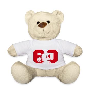 Moto 60 biker - Teddy Bear - white - Front