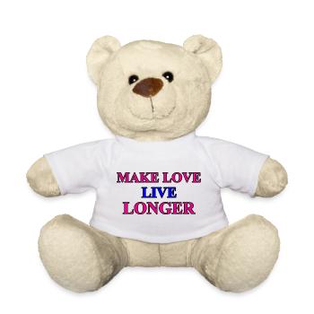 make love - Teddy Bear - white - Front