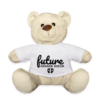 Child Child Future Big Sister - Teddy Bear - white - Front