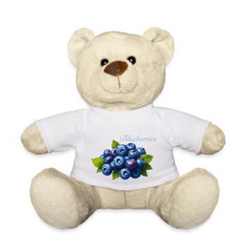Blueberries - Teddy Bear - white - Front