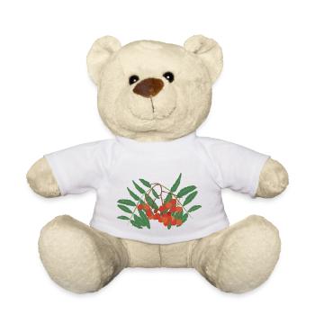 Baies de sorbier - Nounours - blanc - Devant