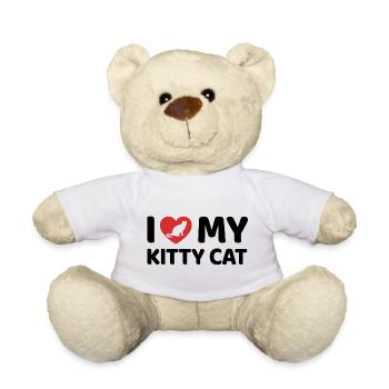 I Love my Kitty Cat - Teddy - Weiß - Vorne