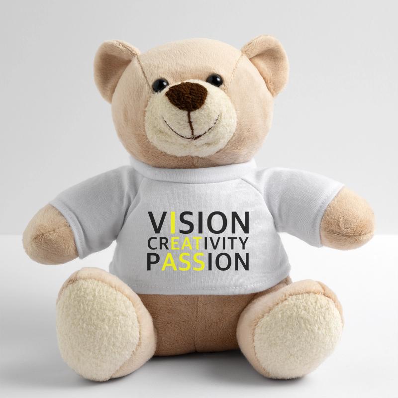 Vision, Creativity, Passion | Motivation Teddy Bear