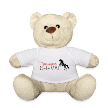 j'peux pas j'ai cheval - Nounours - blanc - Devant
