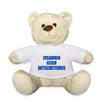 zusammen gegen antisemitismus - Teddy - Weiß - Vorne