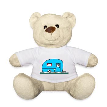 CAMPING. CAMP. I CAN'T. HUMOR. HOLIDAY - Teddy Bear - white - Front