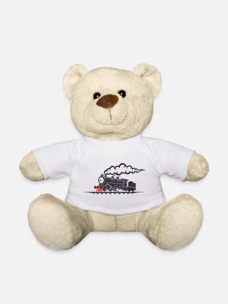 Eisenbahn - Teddy - Weiß