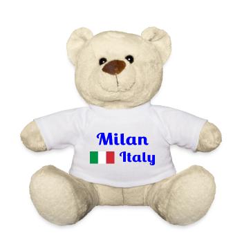 Milan, Italie - Imprimés élégants - Nounours - blanc - Devant
