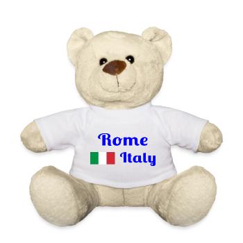 Rome, Italie - Imprimés élégants - Nounours - blanc - Devant