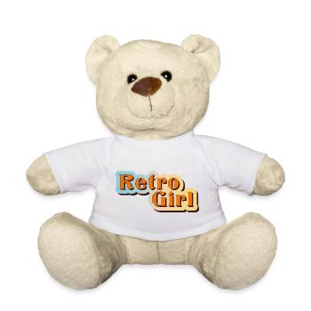 Retro Girl – 70s Vibes & Nostalgie - Teddy - Weiß - Vorne