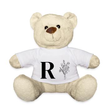 Lette R minimalistische Blumen - Teddy - Weiß - Vorne