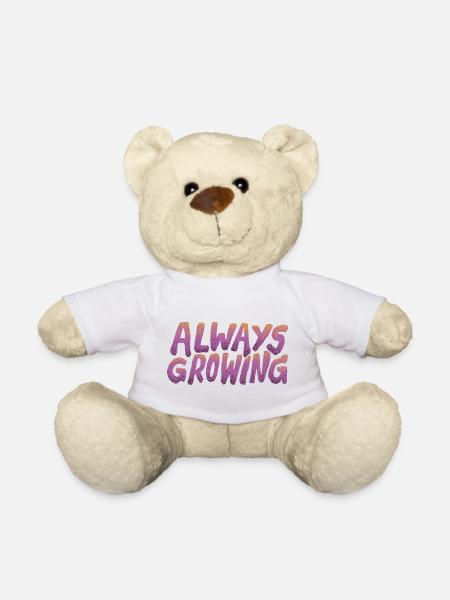 Always Growing – Retro Typografie - Teddy - Weiß