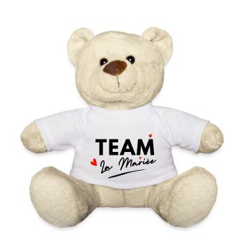 Bride Hearts Team - Brautgeschenk - Teddy - Weiß - Vorne