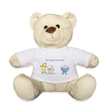 Breakfast Race - Teddy Bear - white - Front