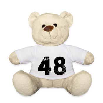 48 - Teddy Bear - white - Front