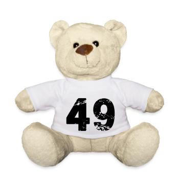 49 - Teddy Bear - white - Front