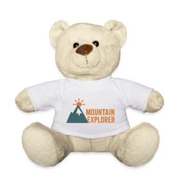 Abenteuerlicher Bergsteiger Motiv - Teddy - Weiß - Vorne