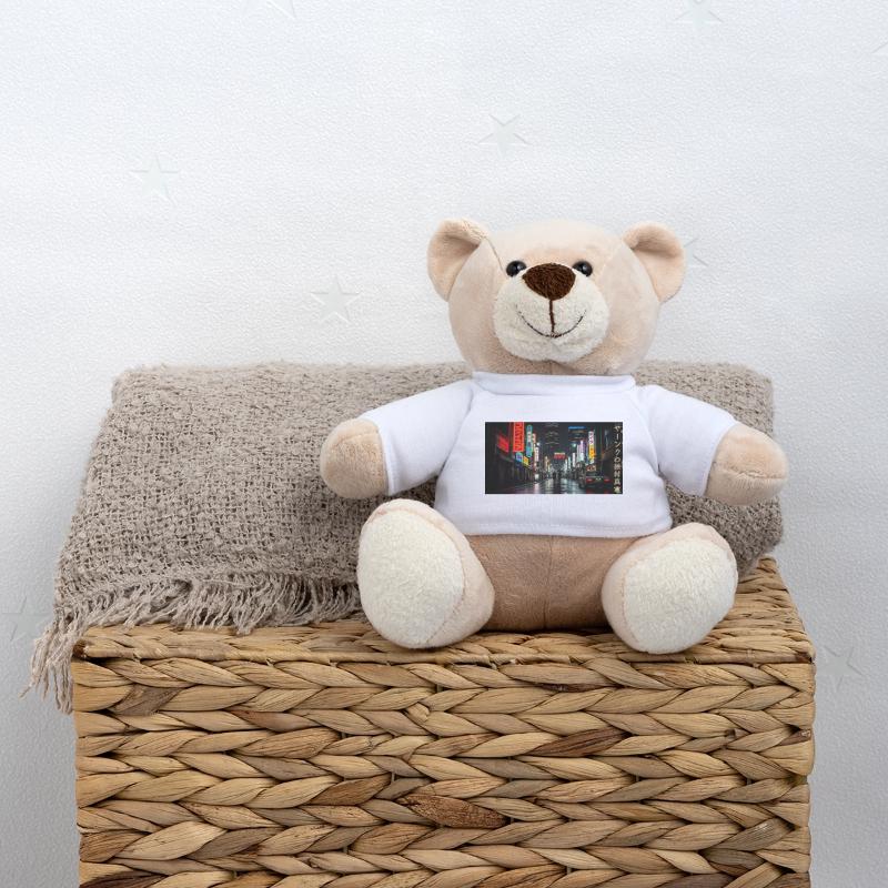 Nachtleben Tokios Neon-Straße Teddy