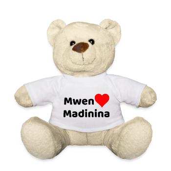 Mwen enmé Madinina - J'aime la Martinique - Nounours - blanc - Devant