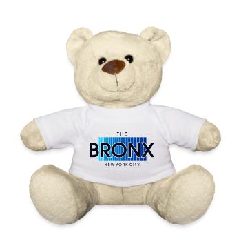 Bronx Skyline Blue Gradient - Teddy Bear - white - Front