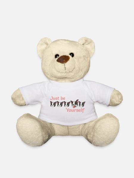 Boston - Just be - Yourself - Pink - Teddybjørn - hvid