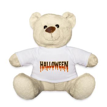 Halloween Tropfen Gold - Teddy - Weiß - Vorne