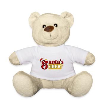 Santa's Crew Black Family Motif Partner Look - Teddy Bear - white - Front
