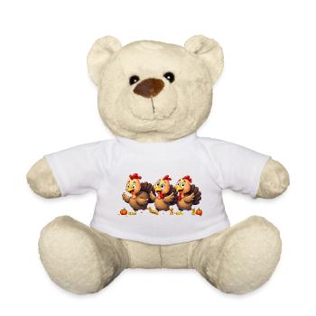Thanksgiving Truthahn Baby - Teddy - Weiß - Vorne