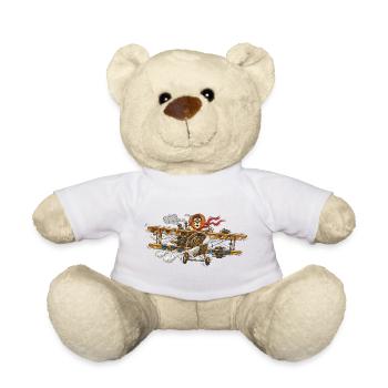 Steampunk Lion Flight Machine - Nounours - blanc - Devant