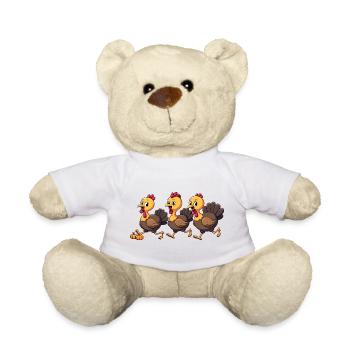 Thanksgiving Truthahn Baby - Teddy - Weiß - Vorne