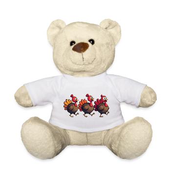 Thanksgiving Truthahn Baby - Teddy - Weiß - Vorne
