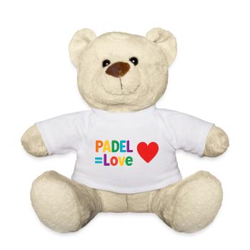 Padel Love Heart - Nounours - blanc - Devant