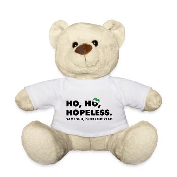 Déclaration anti-Noël : humour de Noël laid - Nounours - blanc - Devant