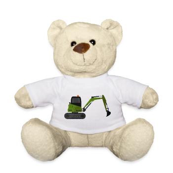 Excavator - Teddy Bear - white - Front