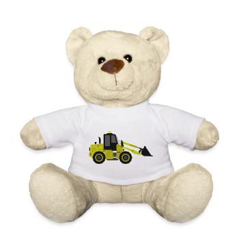 Excavator - Teddy Bear - white - Front