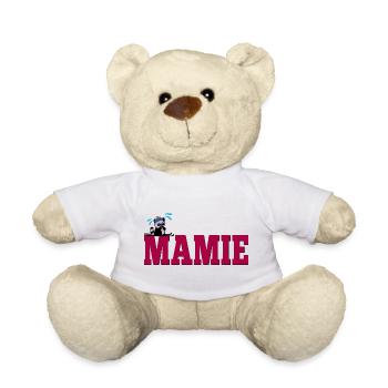 Oma Oma Skifahren - Teddy - Weiß - Vorne