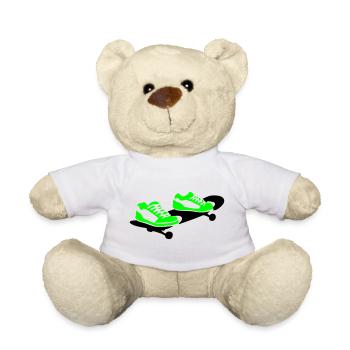 Skateboard - Teddy - Weiß - Vorne